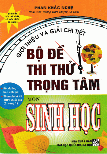 BỘ ĐỀ THI THỬ TRỌNG TÂM MÔN SINH