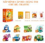 Bộ xếp hình thông minh 7 cấp độ cho bé Level up Jigsaw Puzzle