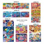 Bộ xếp hình thông minh 7 cấp độ cho bé Level up Jigsaw Puzzle