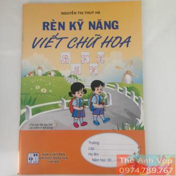 Rèn kỹ năng viết chữ hoa cho bé